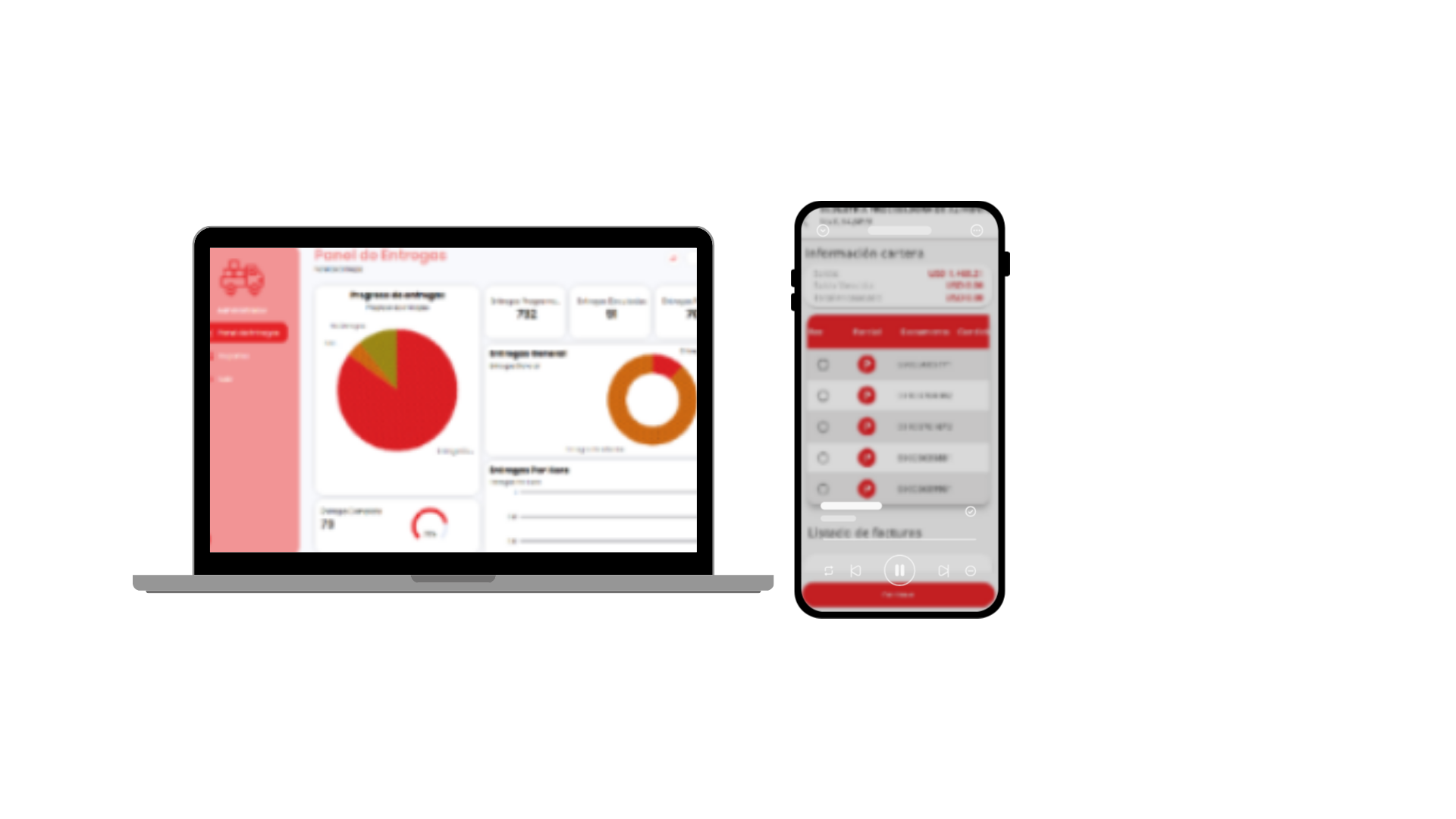 Plataforma que optimiza el proceso logistico de entrega, registrando en tiempo real entregas, devoluciones, recaudos y ubicación de trasportadores con intregración automatica al ERP empresarial.