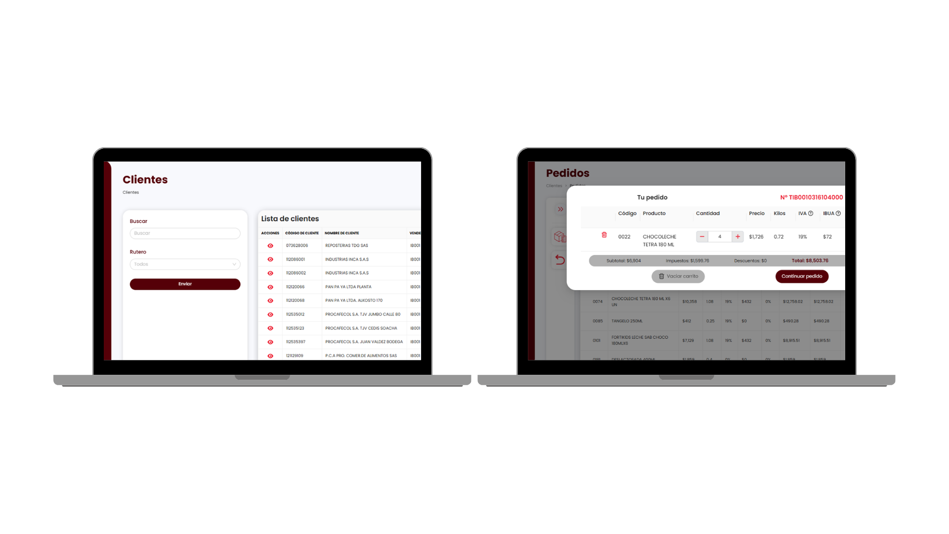 Televenta es un portal web que digitaliza la gestión de pedidos remotos, permitiendo a los asesores comerciales administrar clientes, cartera y metas desde cualquier navegador, con integración directa al ERP para una atención Ágil y eficiente.